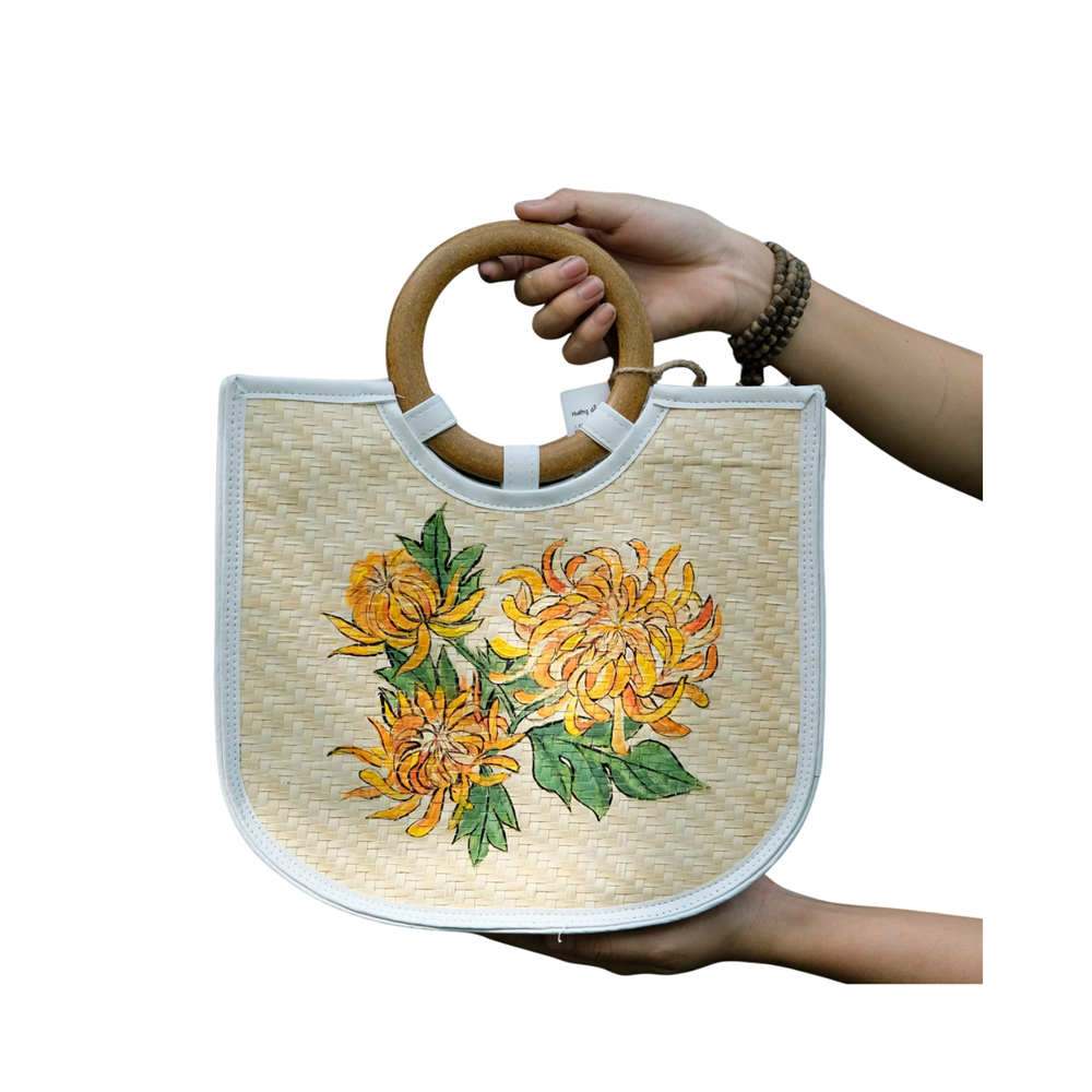 Sedge Bag With Wooden Handle 2