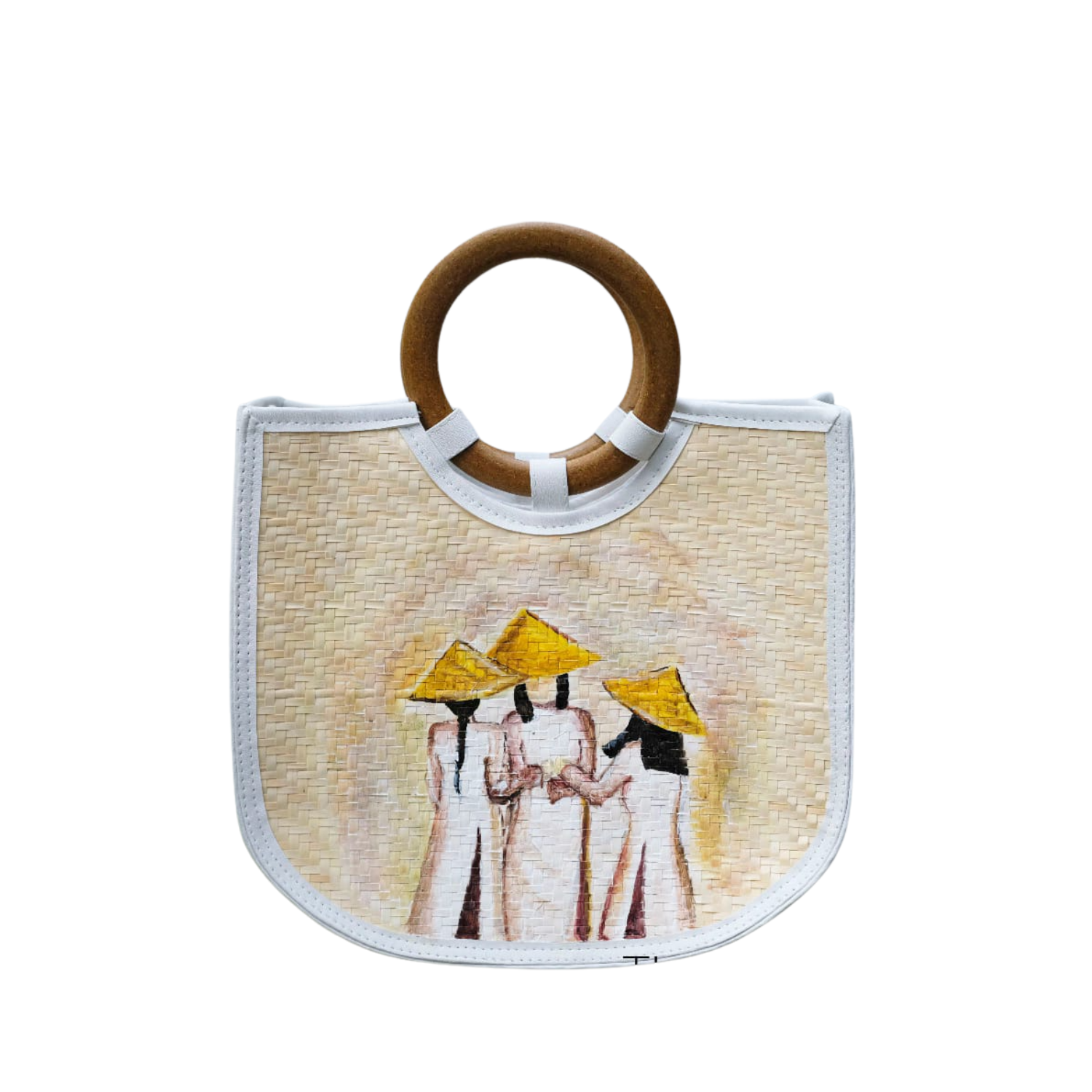 Sedge Bag With Wooden Handle 1