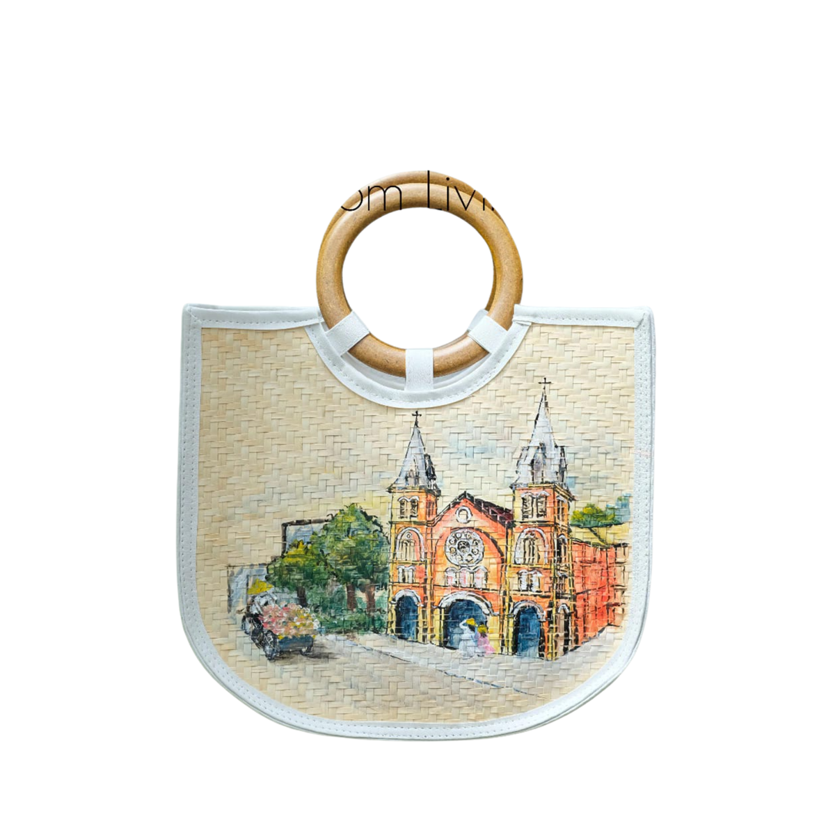 Sedge Bag With Wooden Handle 1