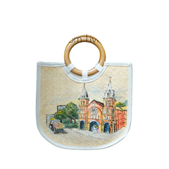 Sedge Bag With Wooden Handle 1