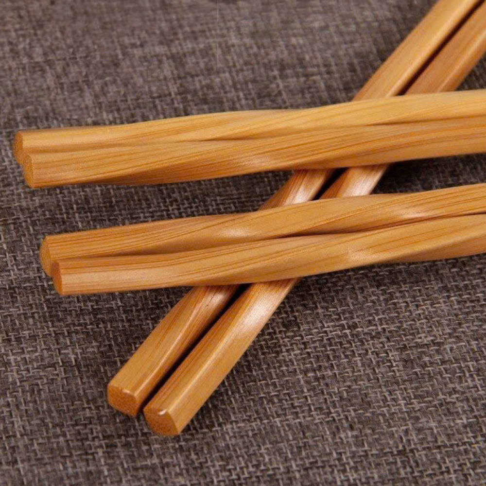 Set Of 10 Bamboo Chopsticks