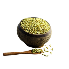 Set Of 2 Coconut Shell Bowls And 2 Spoons With Random Patterns