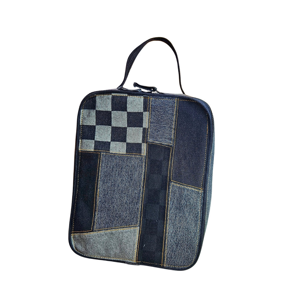 Handmade Upcycled Denim Shoe Ba