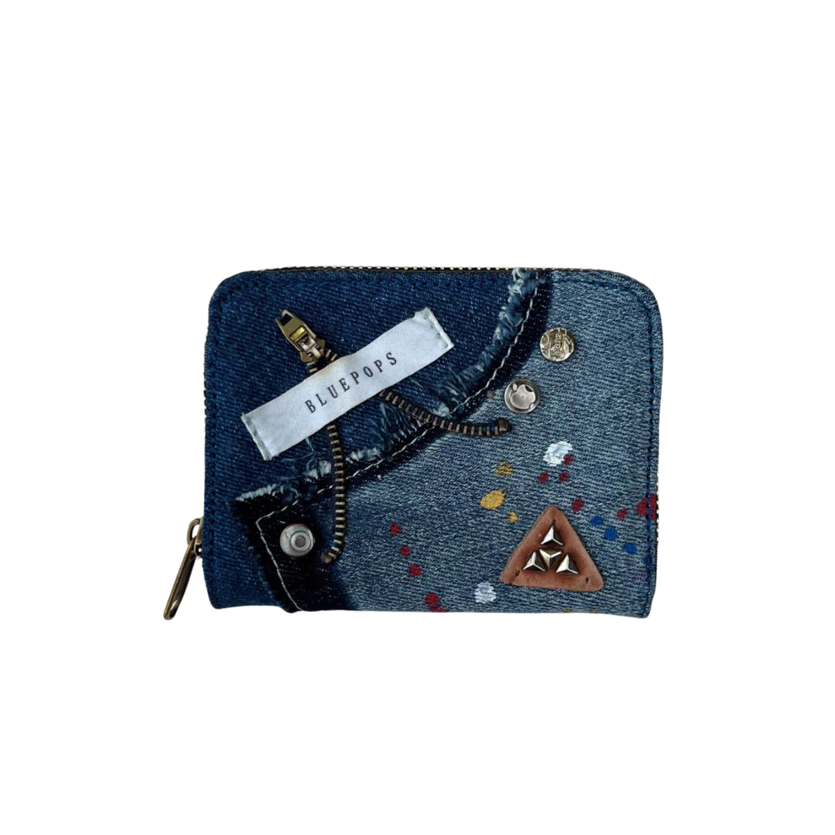 Handmade Upcycled Denim Short Wallet 1