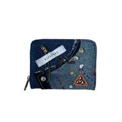 Handmade Upcycled Denim Short Wallet 1