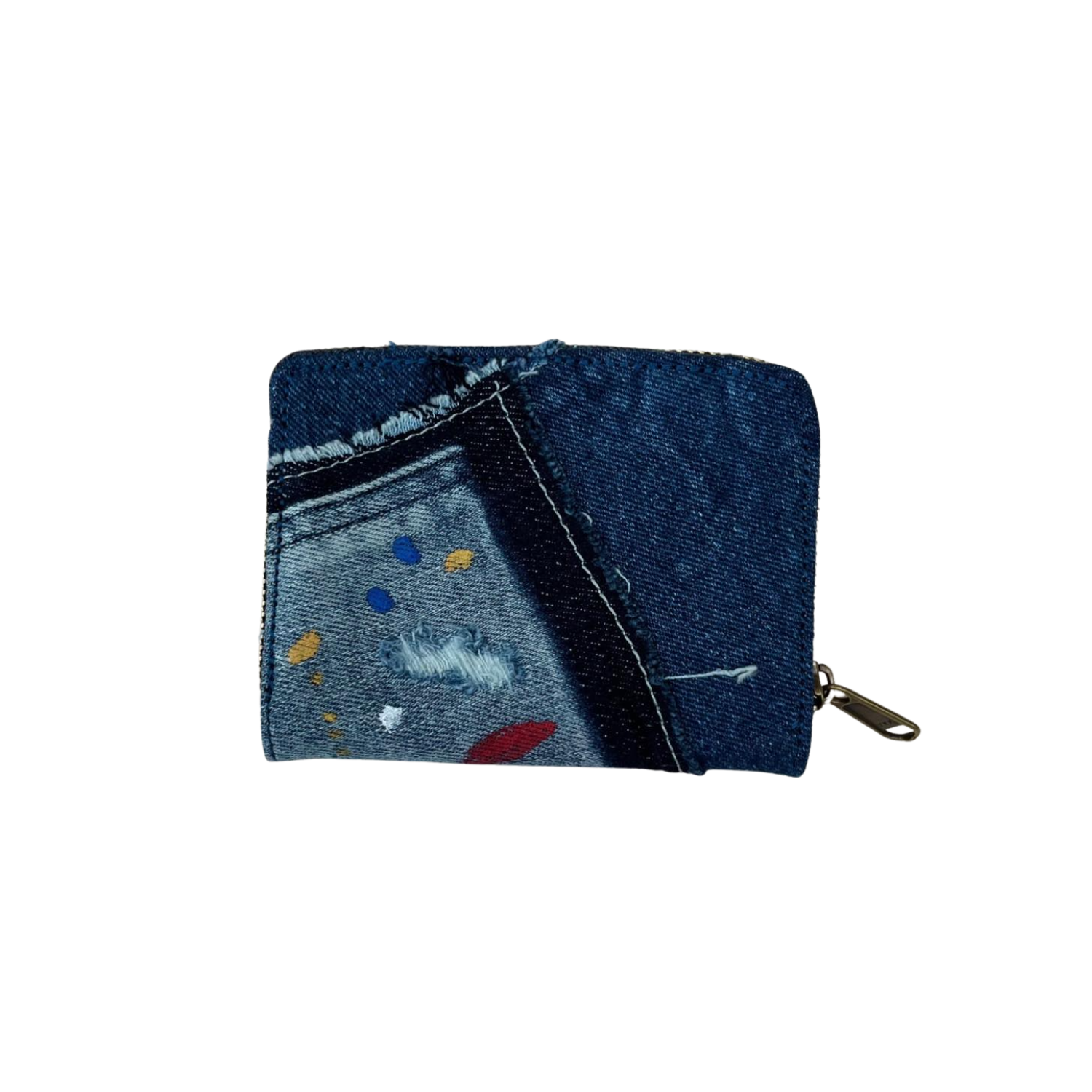 Handmade Upcycled Denim Short Wallet 1