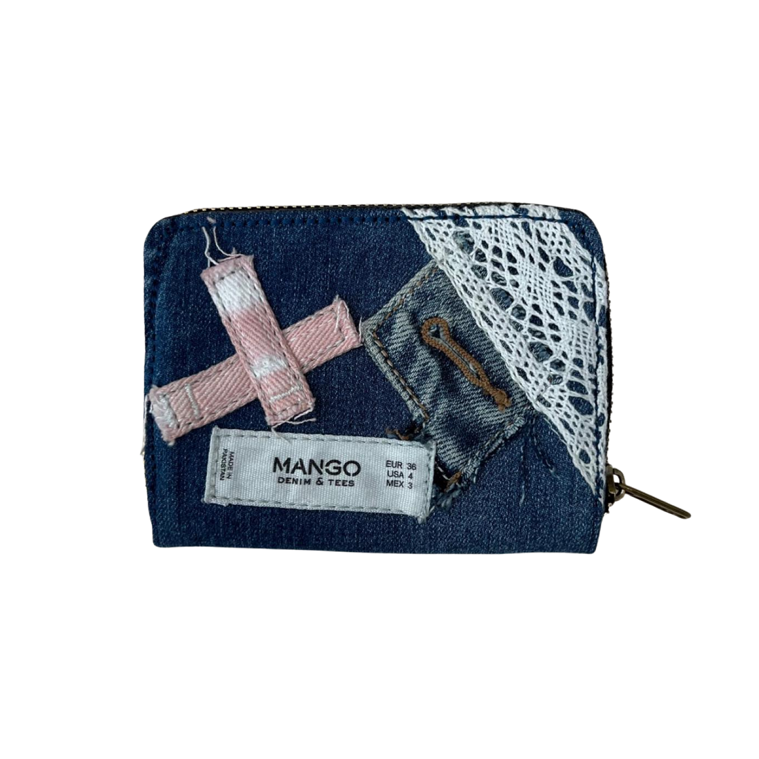 Handmade Upcycled Denim Short Wallet 1