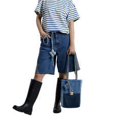 Handmade Upcycled Denim Shoulder Bag