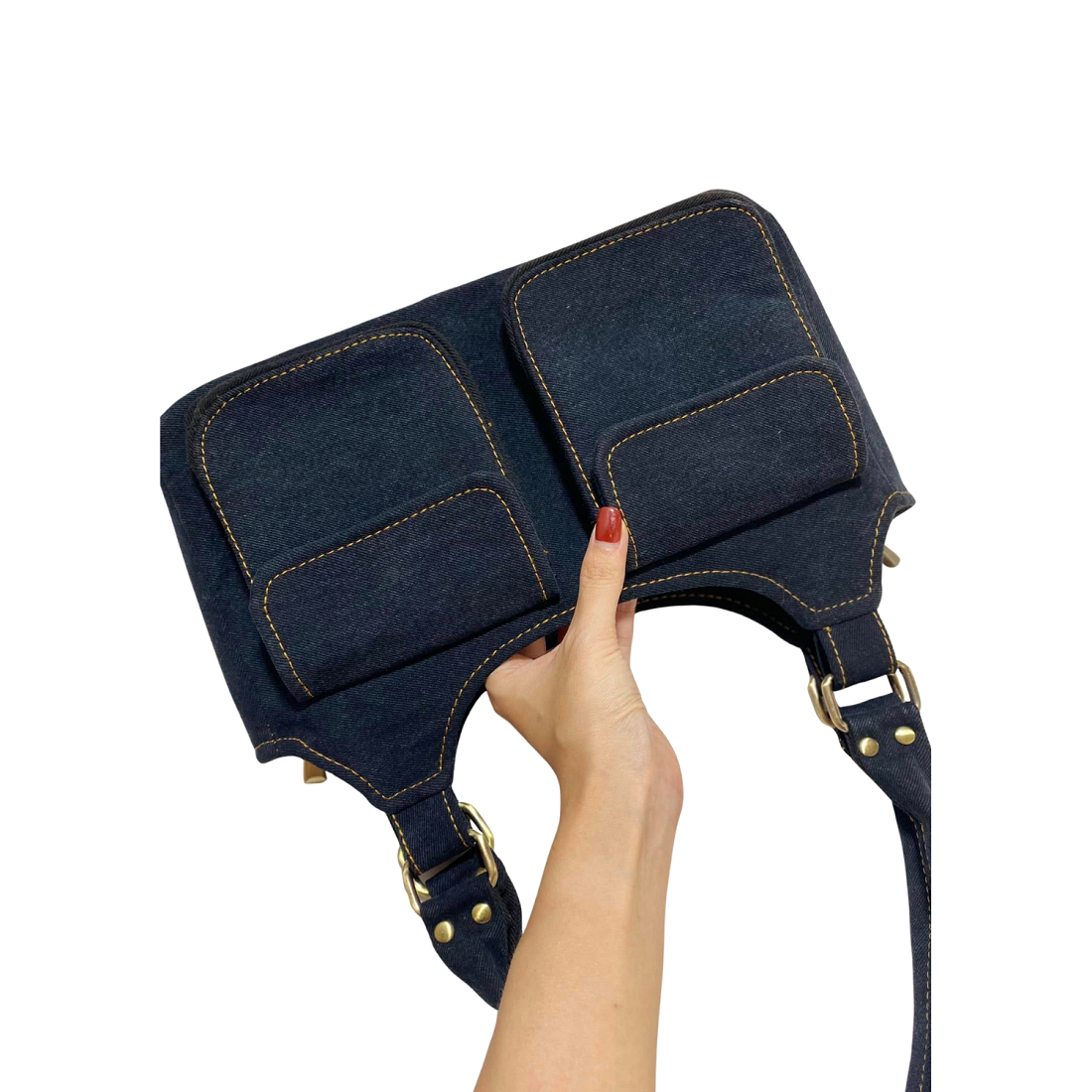 Handmade Upcycled Denim Shoulder Bag