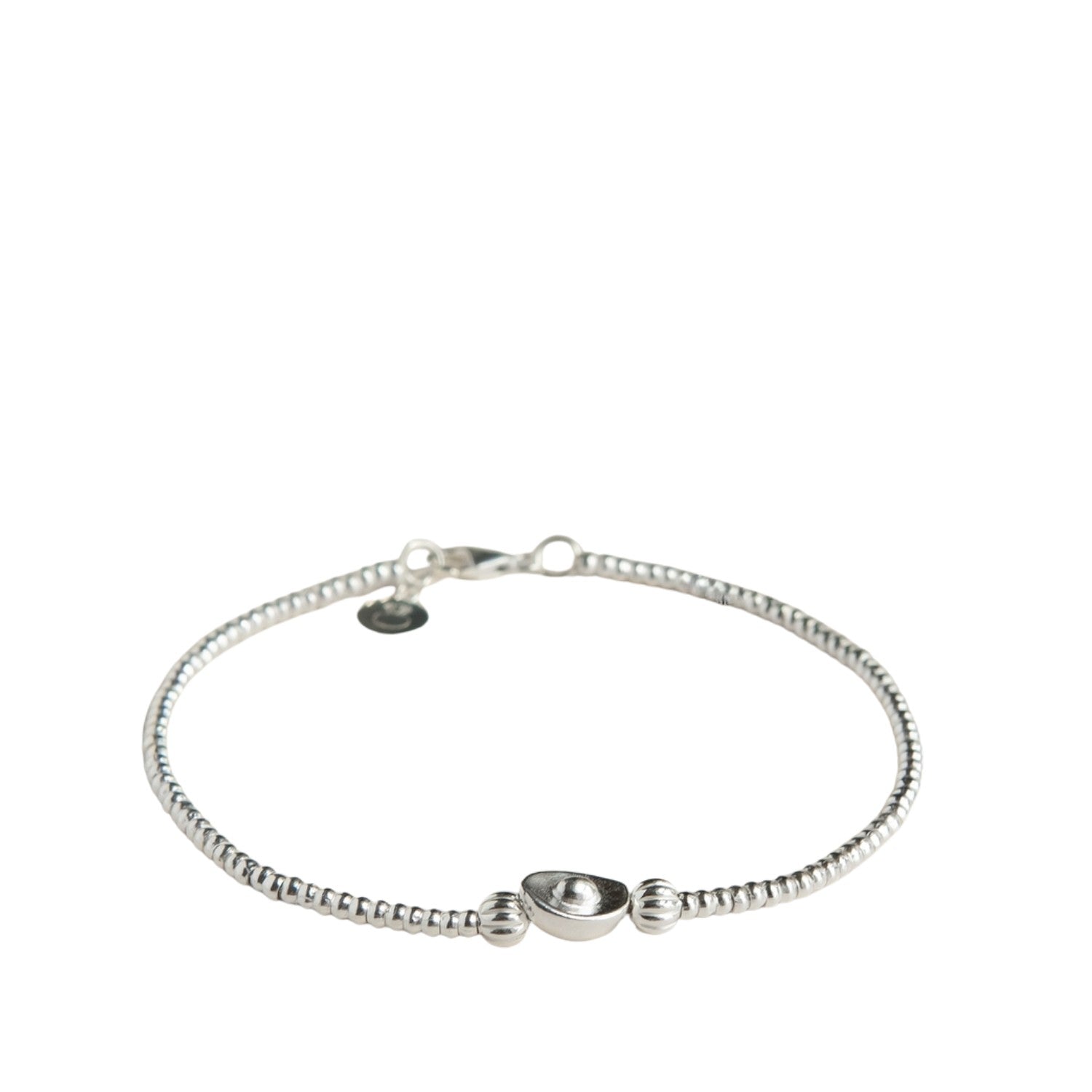 Silver Bar-Shaped Bracelet Handcrafted 925 Sterling Silver