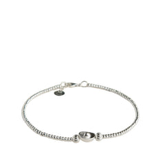 Silver Bar-Shaped Bracelet Handcrafted 925 Sterling Silver