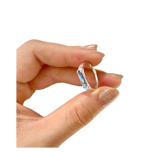 Simple Handcrafted Abalone Shell Silver Ring