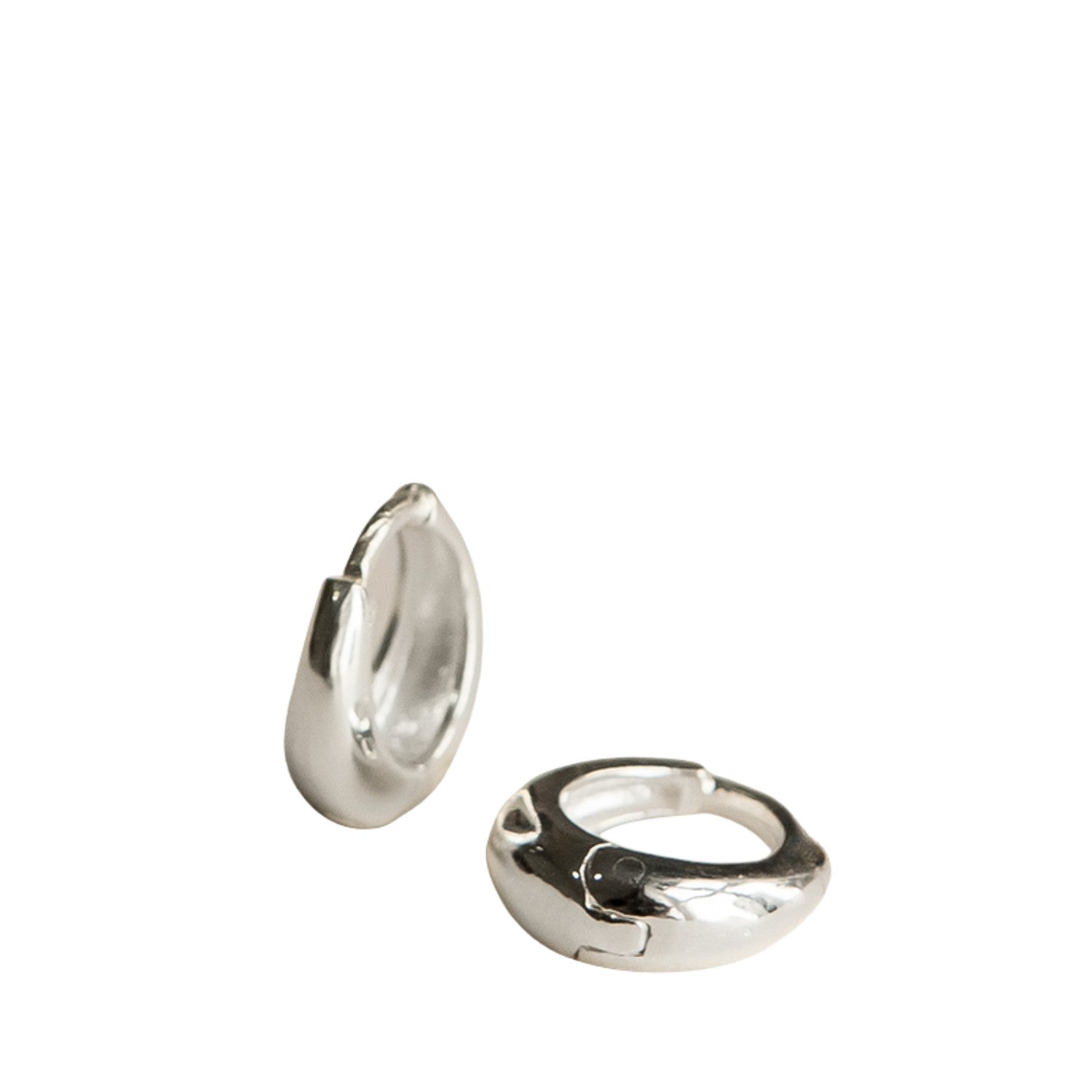 Small Round Earrings For Women Handcrafted 925 Sterling Silver