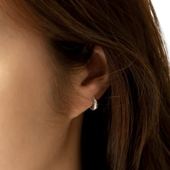 Small Round Earrings For Women Handcrafted 925 Sterling Silver