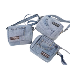 Handmade Upcycled Denim Small Box Bag