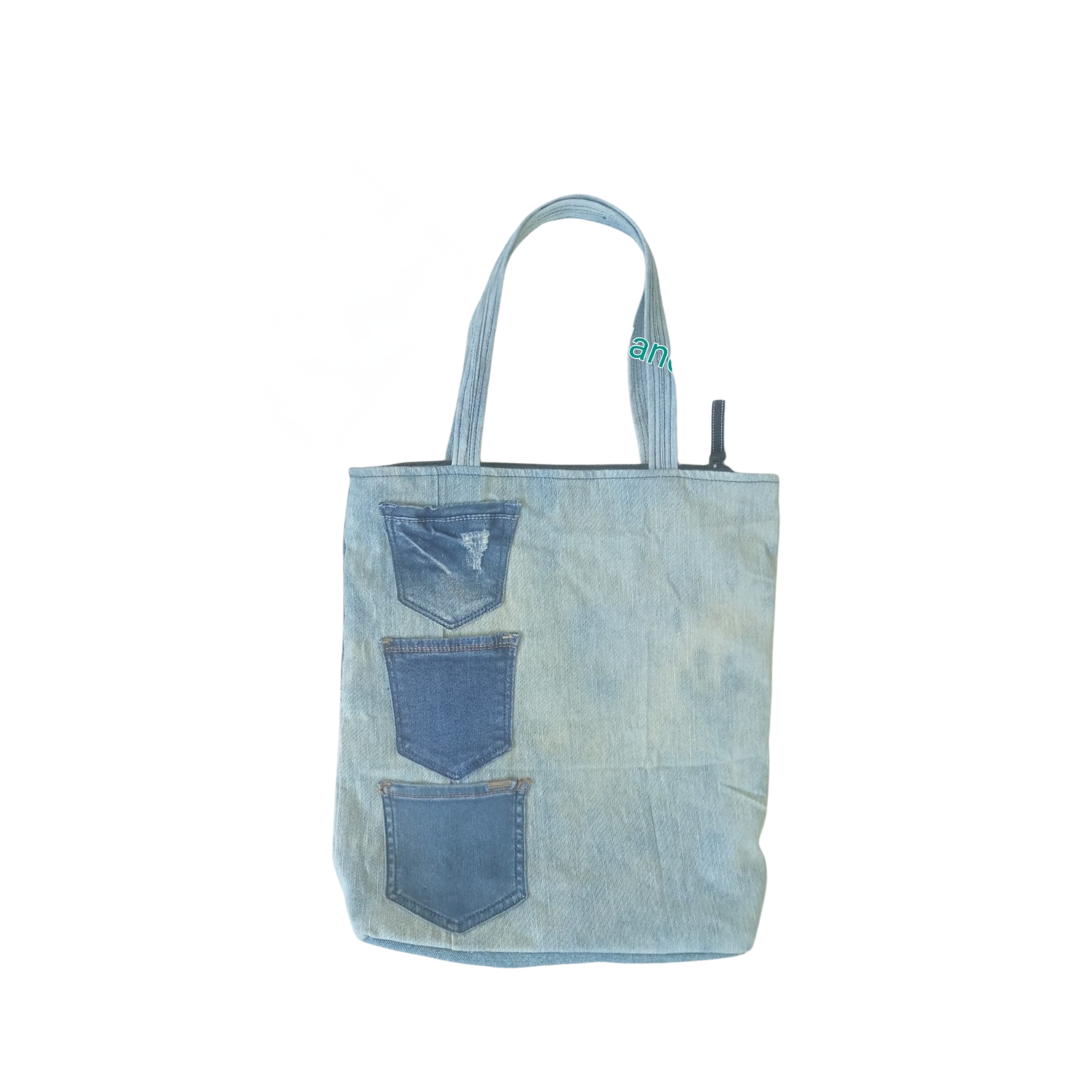 Handmade Upcycled Denim Soft Tote Bag