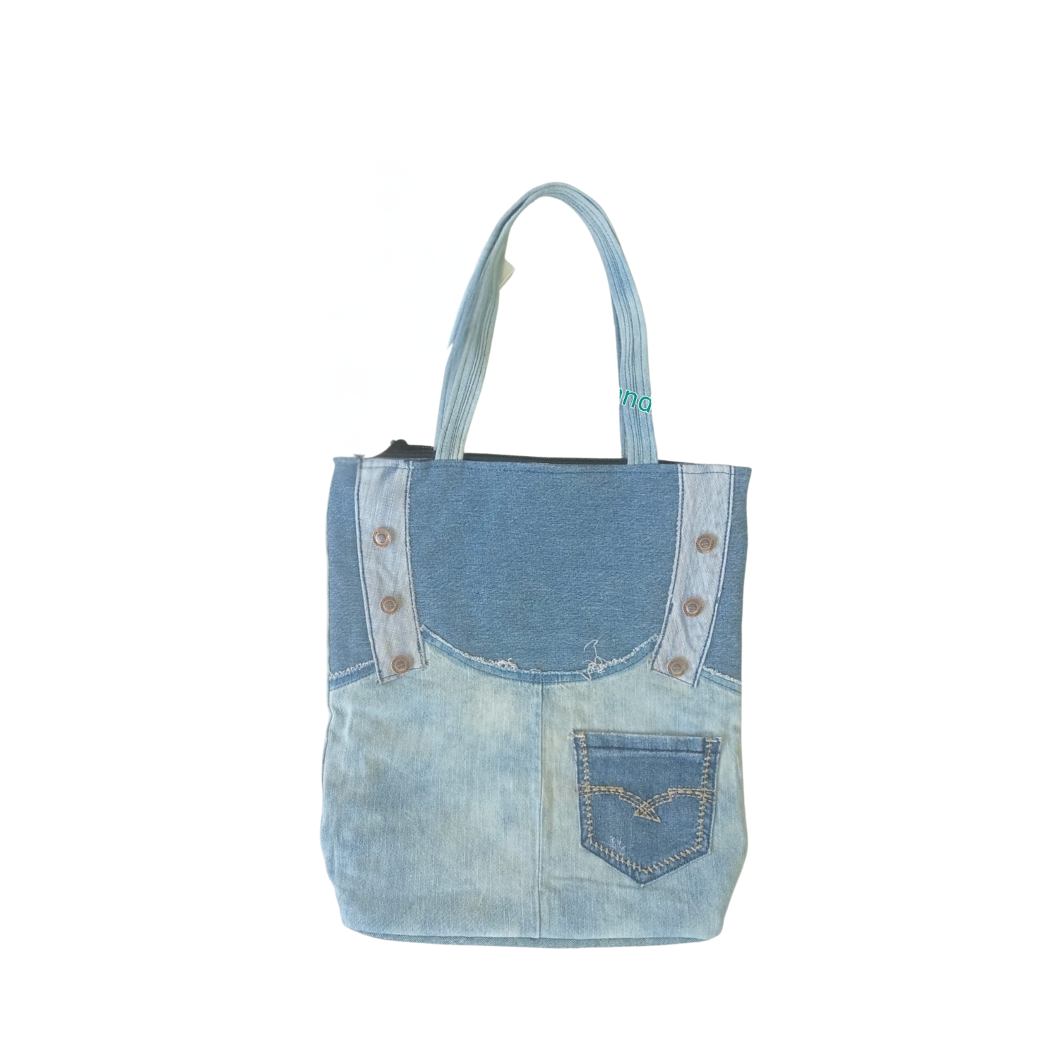Handmade Upcycled Denim Soft Tote Bag