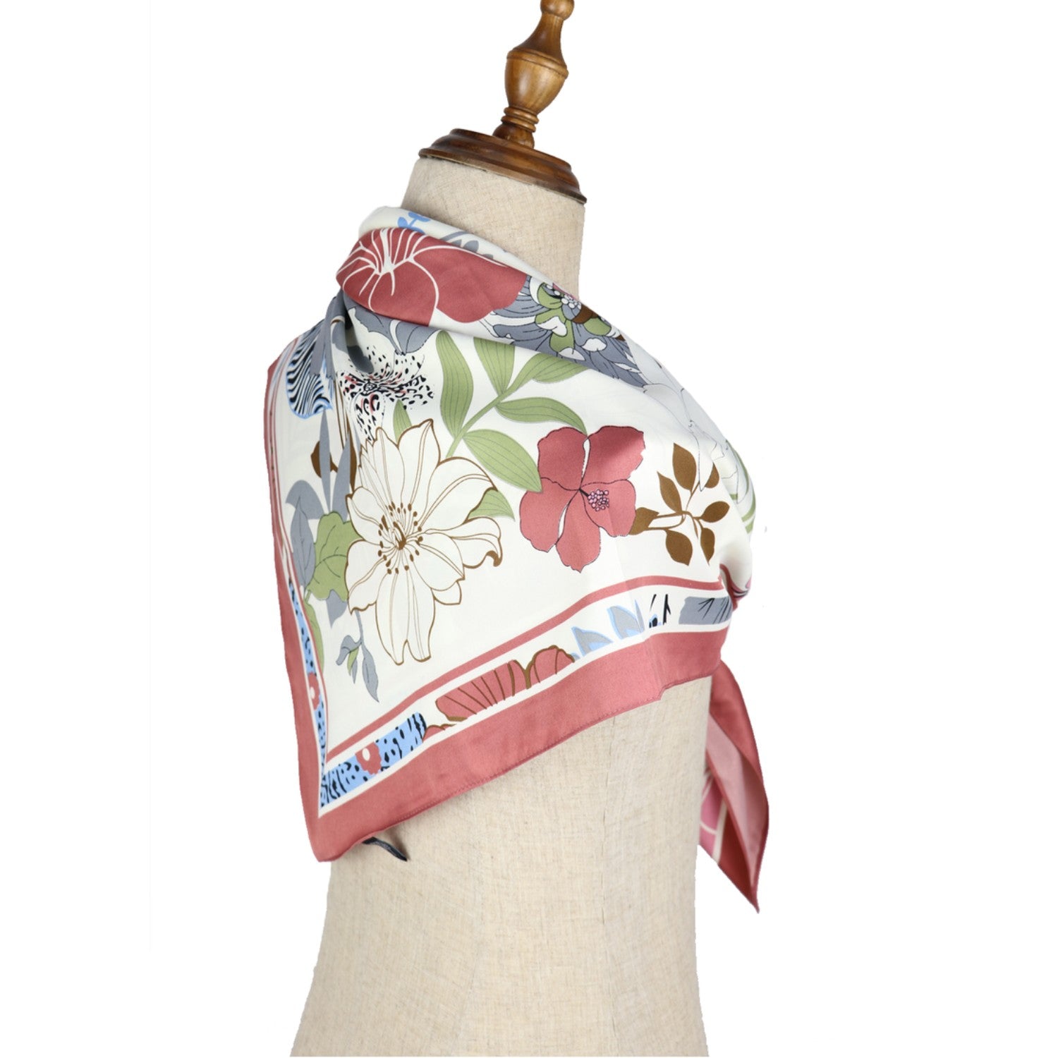 Square Scarf Mulberry Silk Handcrafted 3