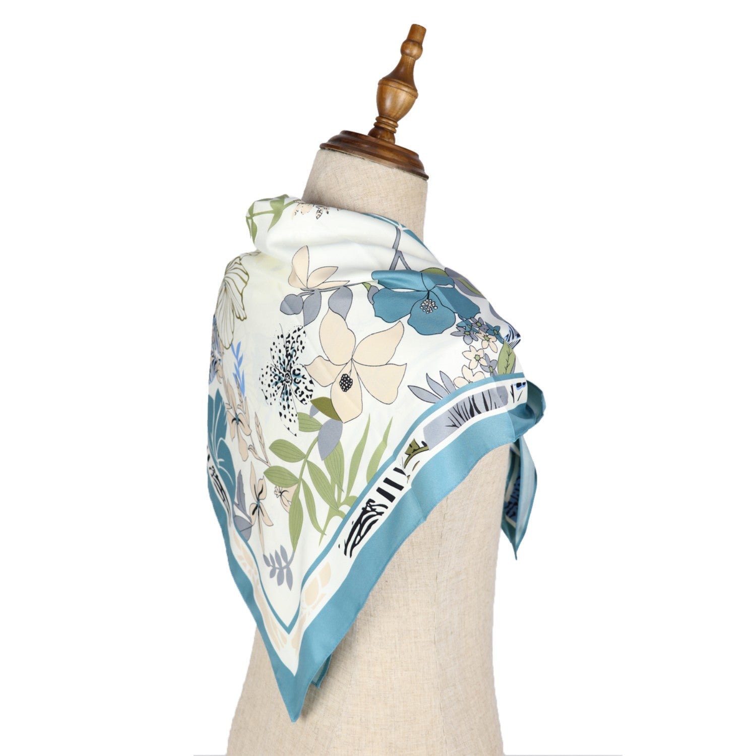 Square Scarf Mulberry Silk Handcrafted 3