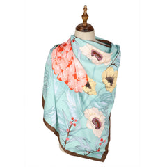 Square Scarf Mulberry Silk Handcrafted 4