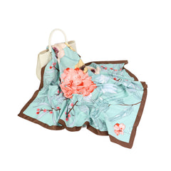 Square Scarf Mulberry Silk Handcrafted 4