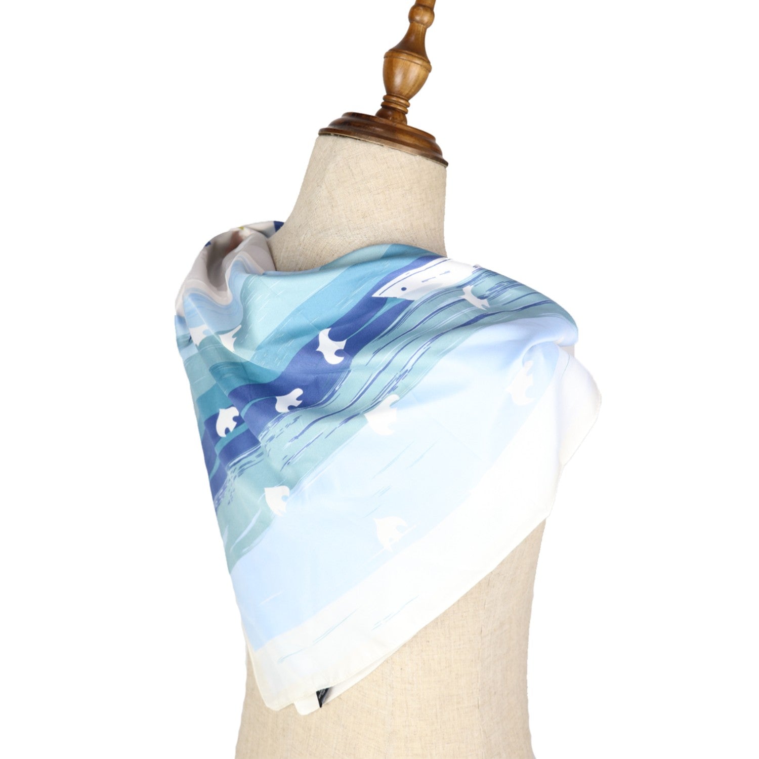 Square Scarf Mulberry Silk Handcrafted 5