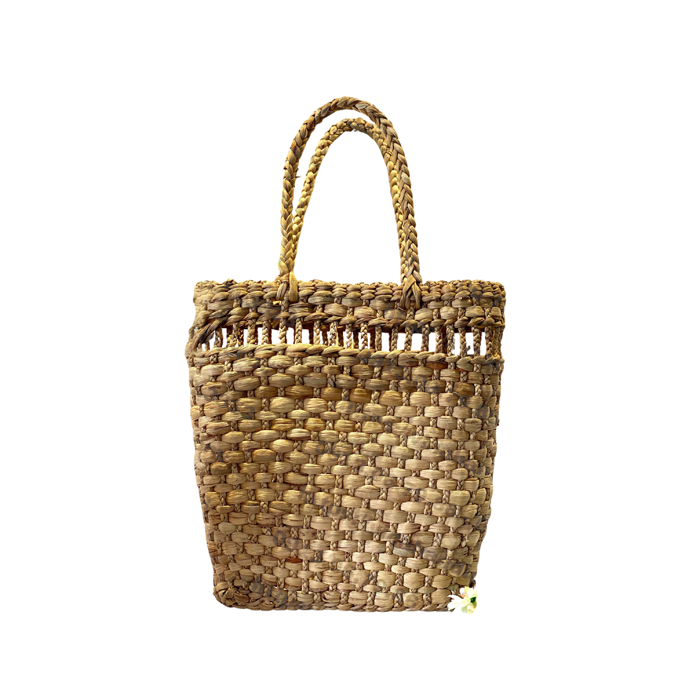 Square Water Hyacinth Handbag