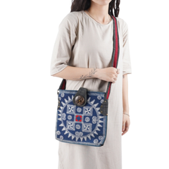 Hand-Woven Square Crossbody Bag