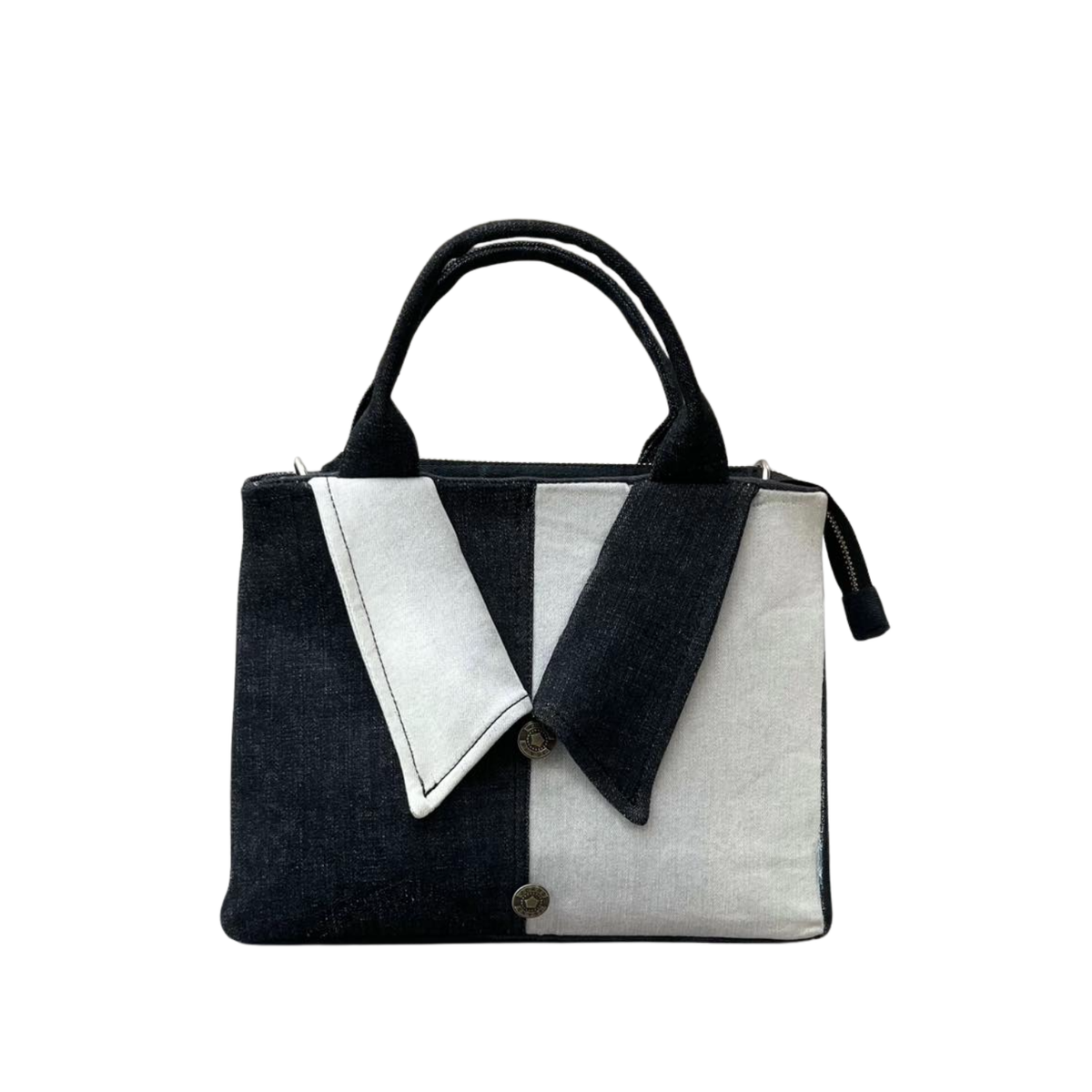 Handmade Upcycled Denim Square Hand Bag