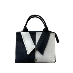 Handmade Upcycled Denim Square Hand Bag