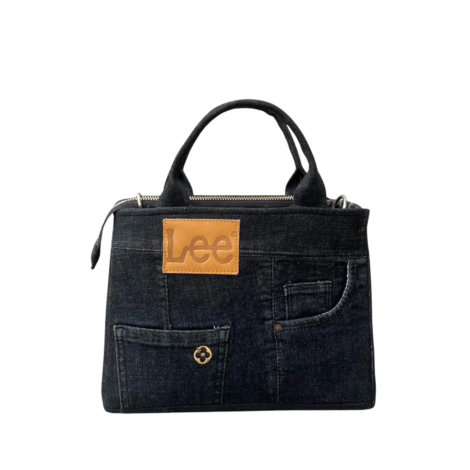 Handmade Upcycled Denim Square Hand Bag