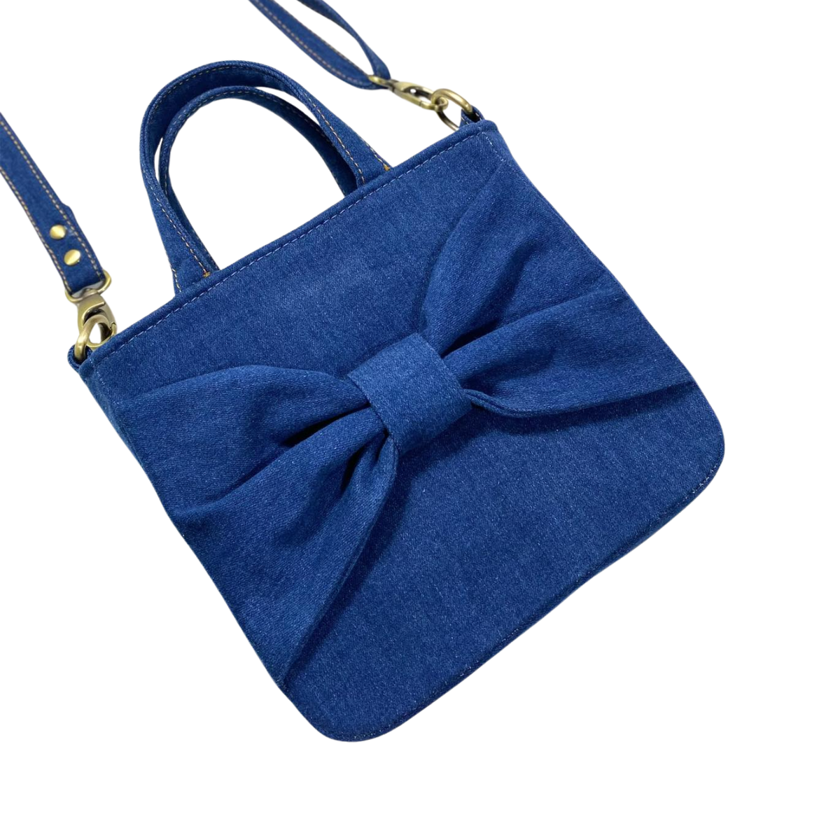 Handmade Upcycled Denim Square Handbag