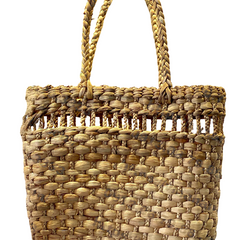 Square Water Hyacinth Handbag