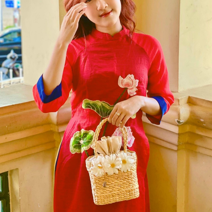 Square Water Hyacinth Bag