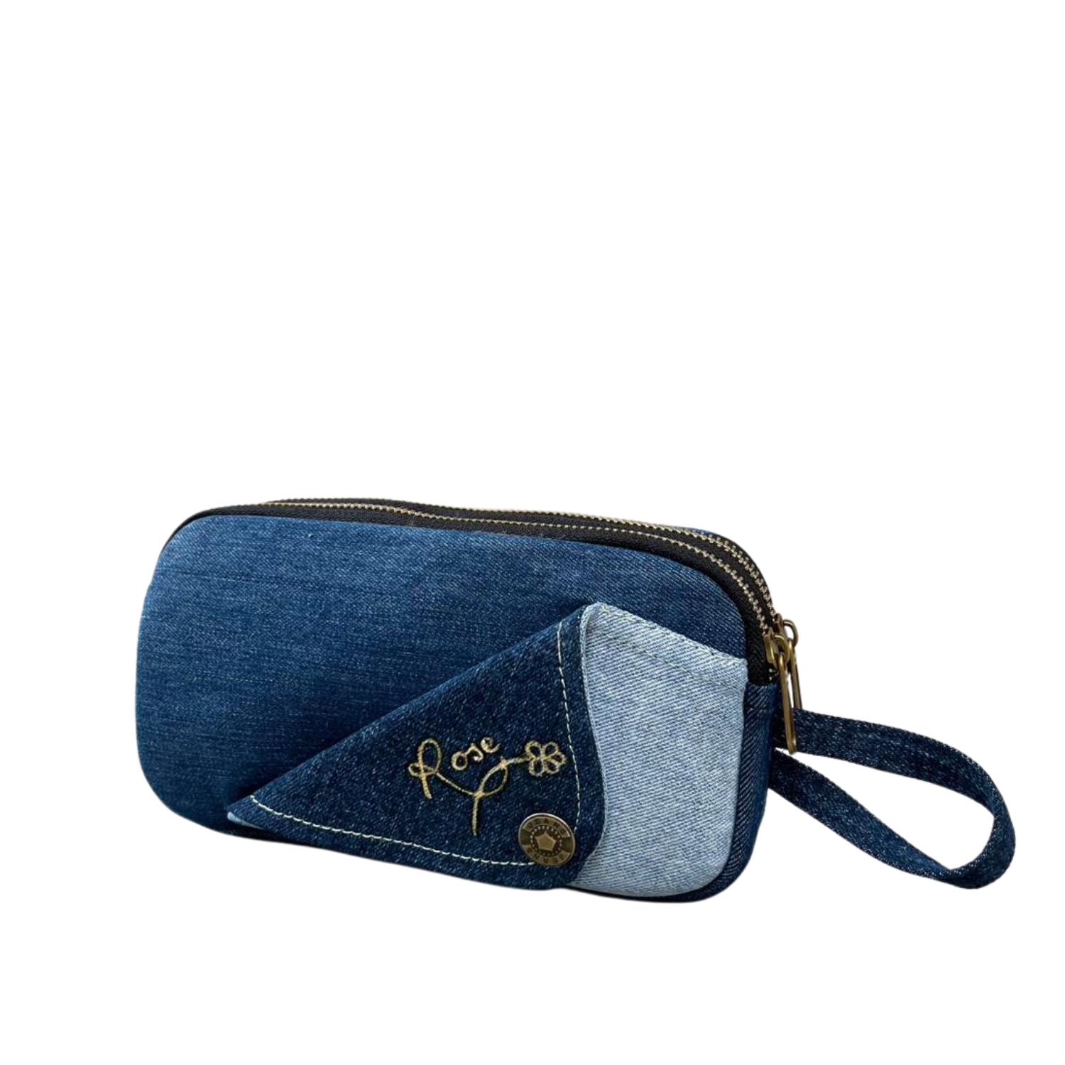 Handmade Upcycled Denim wallet 2 Compartments