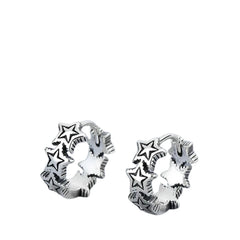 Star Earrings For Men And Women Handcrafted 925 Sterling Silver