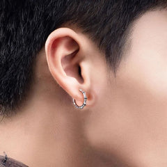 Stylish Men's Earrings Handcrafted 925 Sterling Silver
