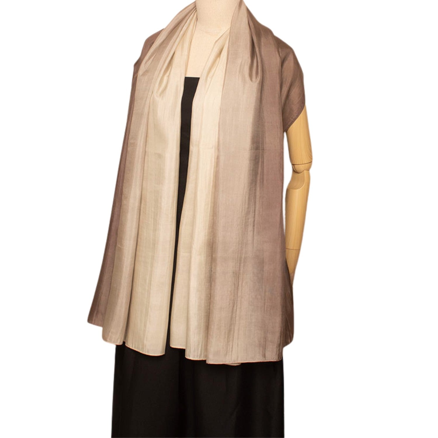Three Color Scarf Mulberry Silk Handcrafted