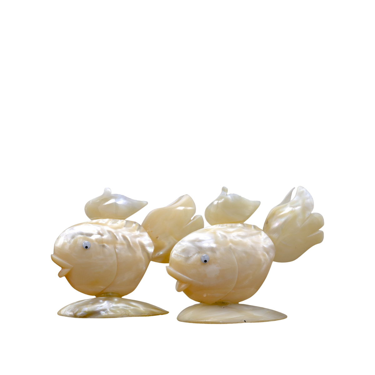 Three-Tailed Fish Made From Seashells