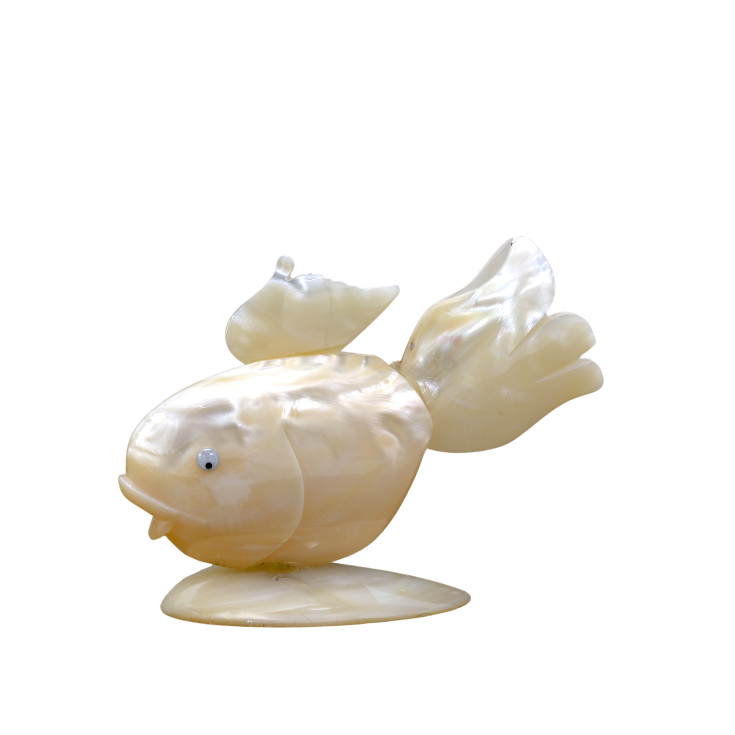 Three-Tailed Fish Made From Seashells