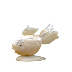 Three-Tailed Fish Made From Seashells