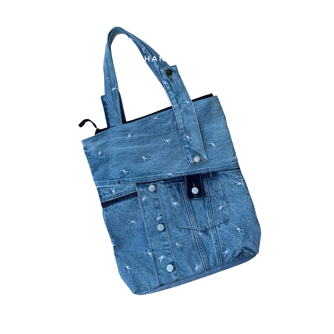 Handmade Upcycled Denim Tote Bag
