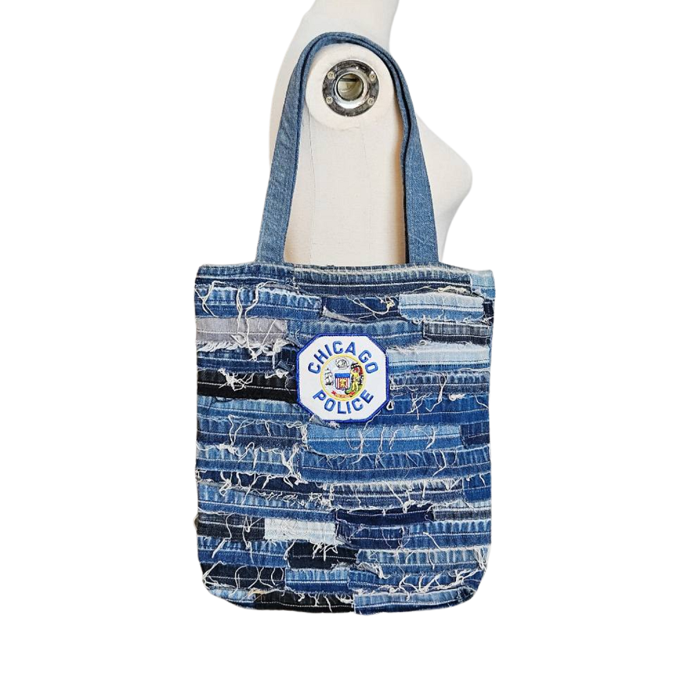 Handmade Upcycled Denim Tote Bag