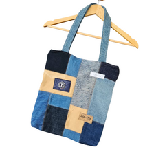 Handmade Upcycled Denim Tote Bag 2