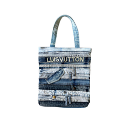 Handmade Upcycled Denim Tote Bag
