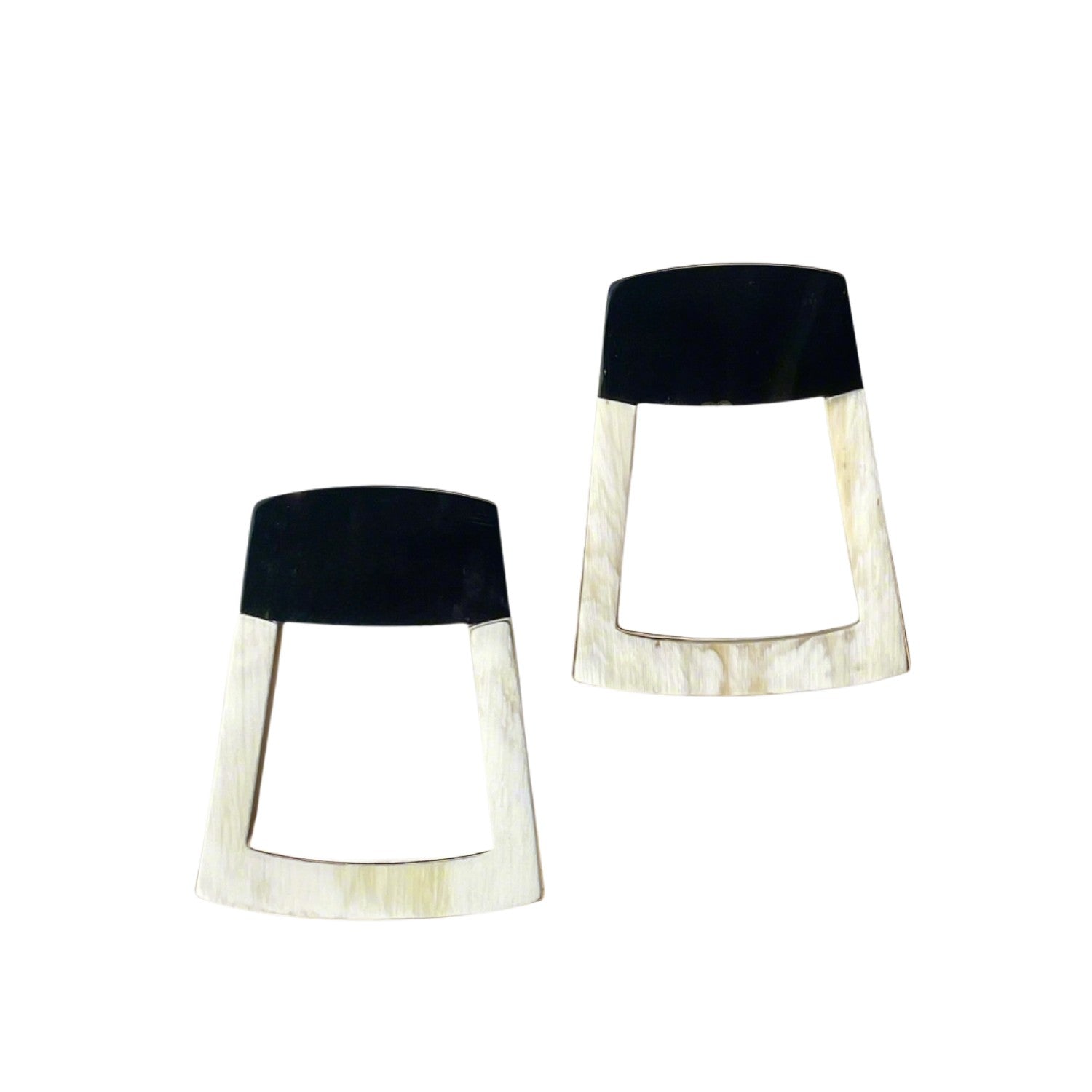 Trapezoidal Lacquer Earrings 1