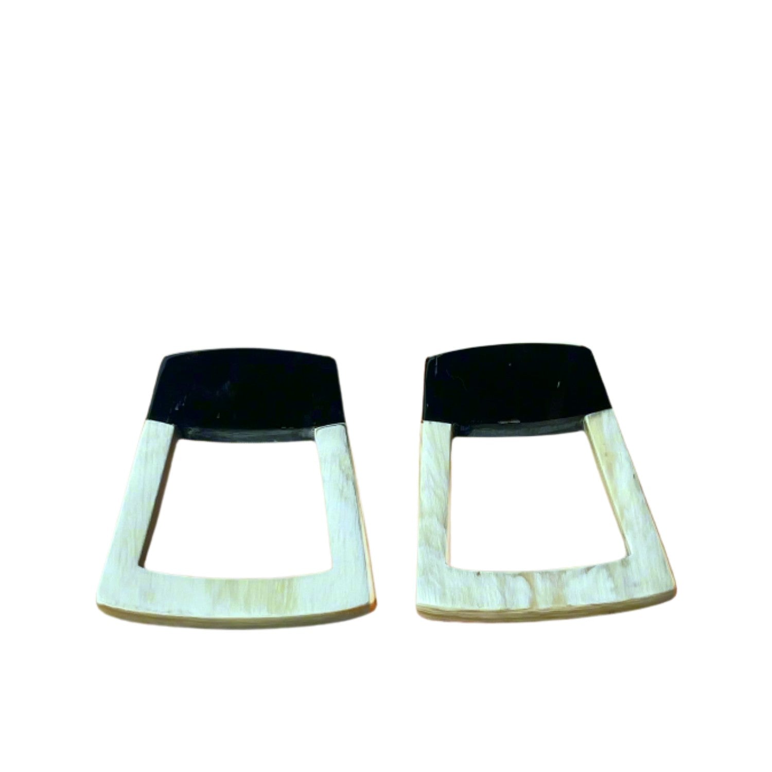 Trapezoidal Lacquer Earrings 1