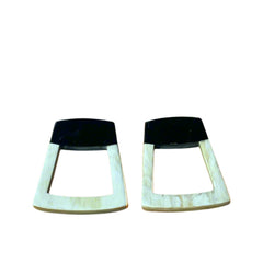 Trapezoidal Lacquer Earrings 1