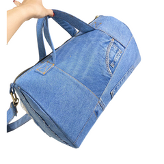 Handmade Upcycled Denim Travel Bag