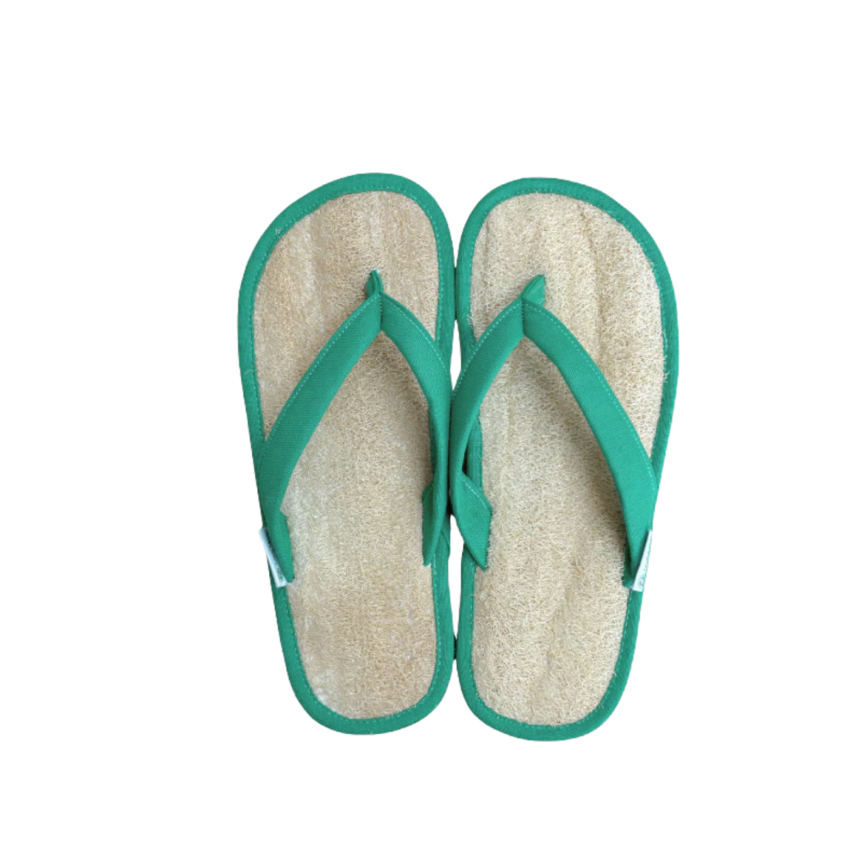 Turquoise Loofah Flip Flops